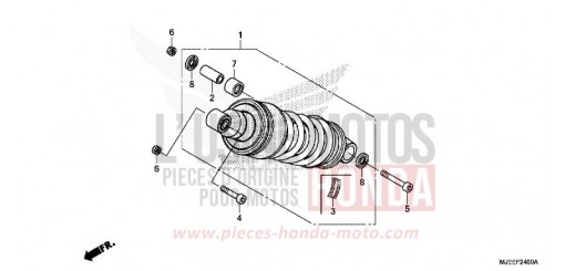 KISSEN, HINTEN CB650FE de 2014